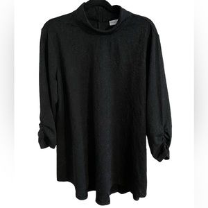 Susan Graver Oversized Black Top